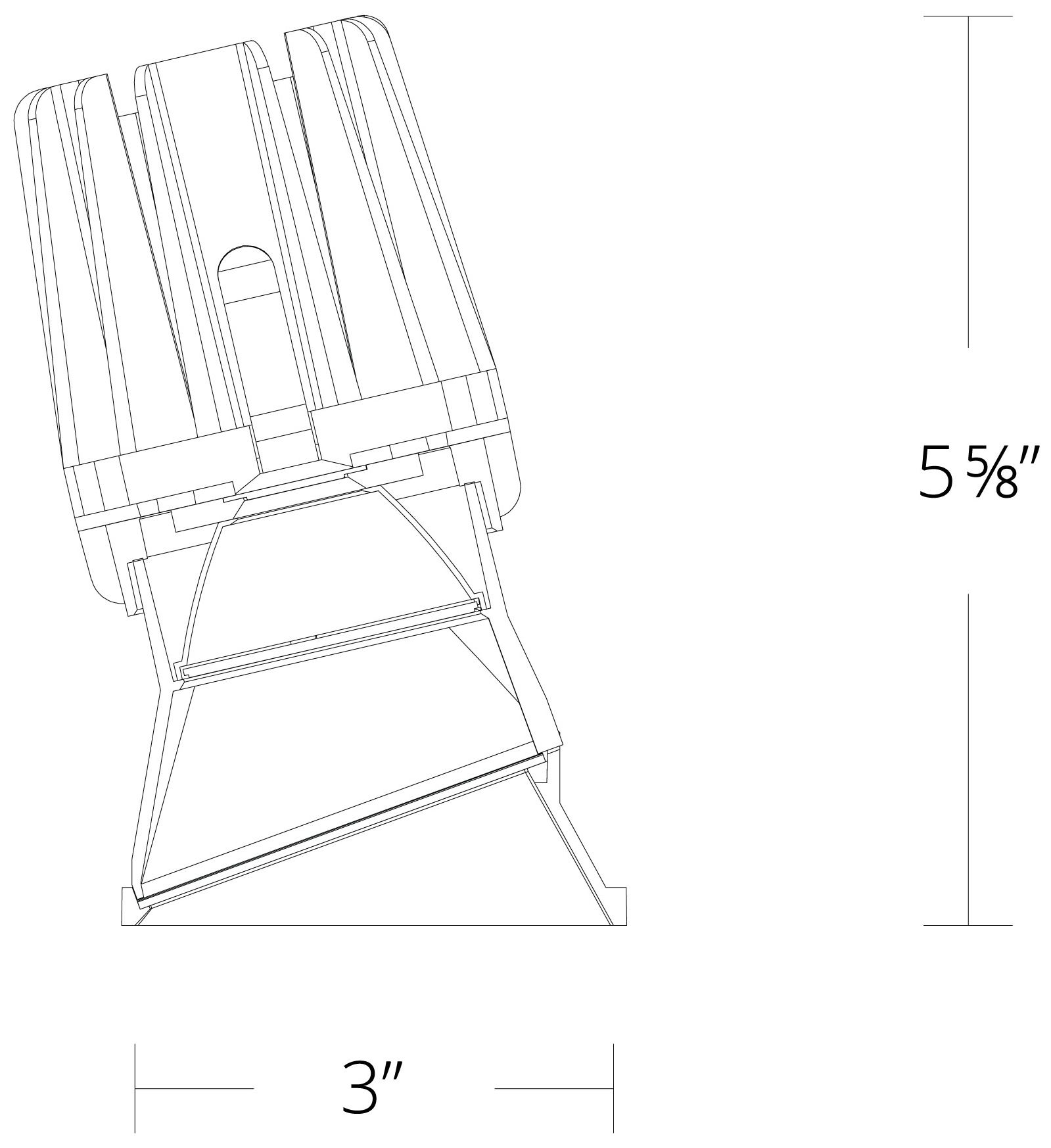 Image 5 FQ 5.63"H x 3"W 1-Light 4" LED in Black more views