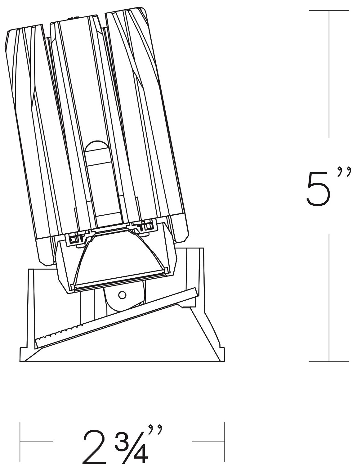 Image 4 FQ 5"H x 2.75"W 1-Light 2" LED in Black more views