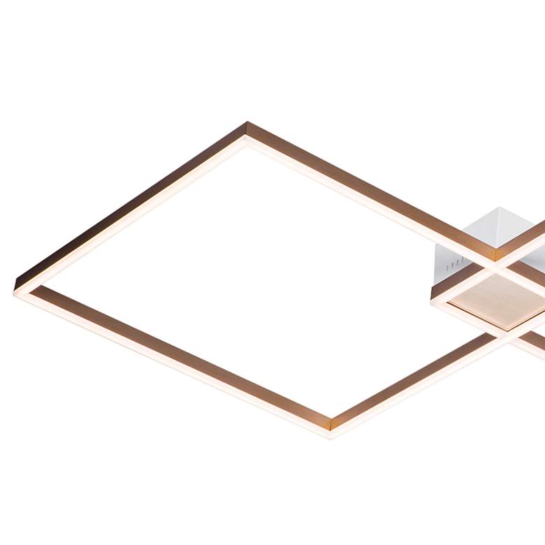 Image 2 Fractal 43" Wide Brushed Champagne LED Ceiling Light more views