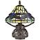 Frado 11" High Tiffany-Style Dragonfly Accent Table Lamp