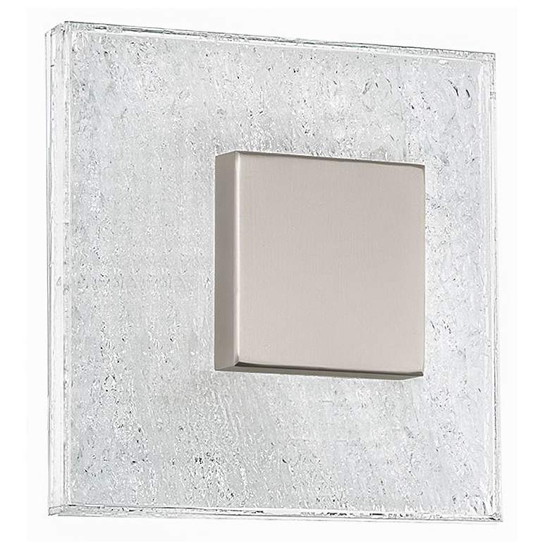 Image 1 Fragment 8 inchH x 8 inchW 1-Light Wall Sconce in Brushed Nickel