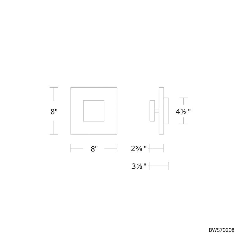 Image 4 Fragment 8"H x 8"W 1-Light Wall Sconce in Brushed Nickel more views