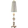 2_Fragment Collection 38 1/2" High Bone White Metal Table Lamp