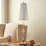 1_Fragment Collection 38 1/2" High Bone White Metal Table Lamp