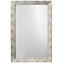 Fragment Gray and Beige 24" x 36" Rectangular Wall Mirror