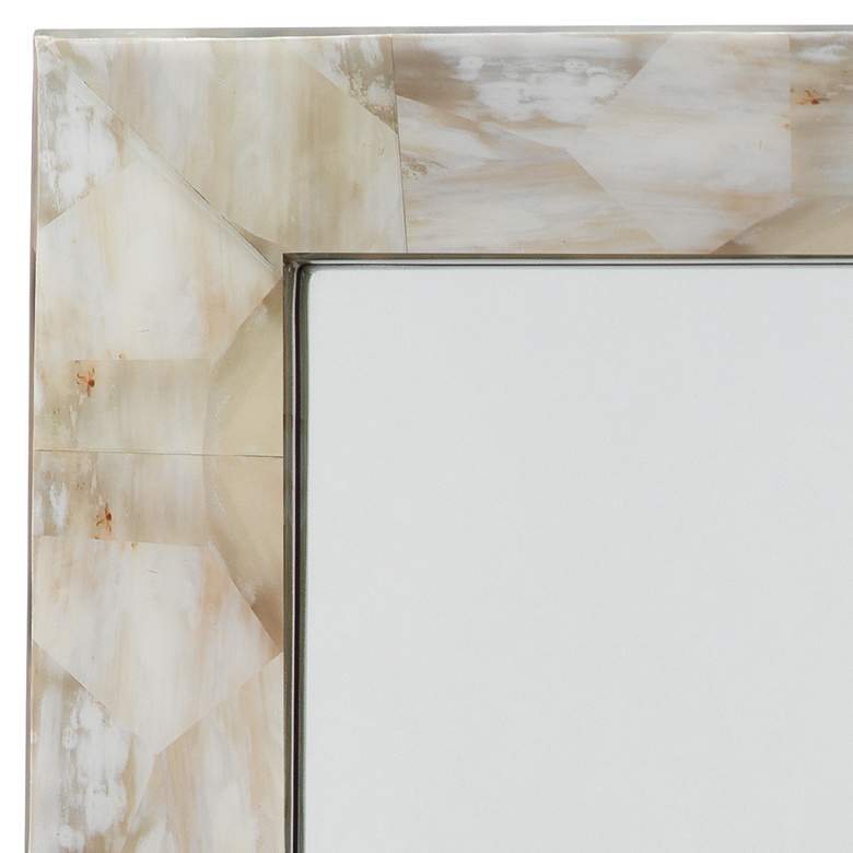 Image 2 Fragment Gray and Beige 24" x 36" Rectangular Wall Mirror more views