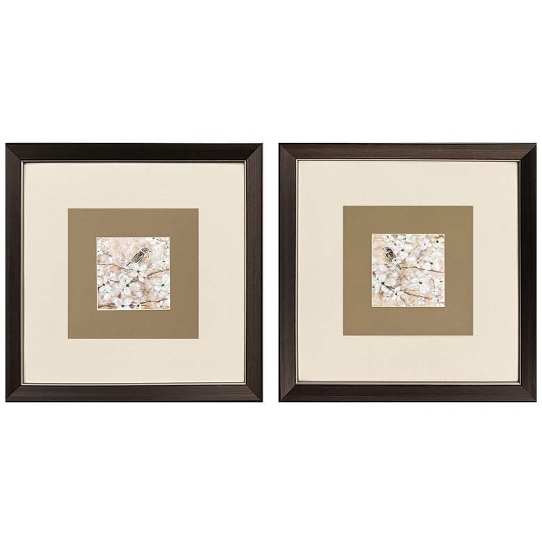 Image 1 Fragrant Perch 21"W x 21"H Traditional Framed Art Set of 2
