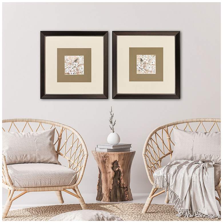 Image 4 Fragrant Perch 21"W x 21"H Traditional Framed Art Set of 2 more views