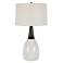 Fralin 30 1/2" White Ceramic and Black Iron Table Lamp