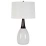 4_Fralin 30 1/2" White Ceramic and Black Iron Table Lamp more views