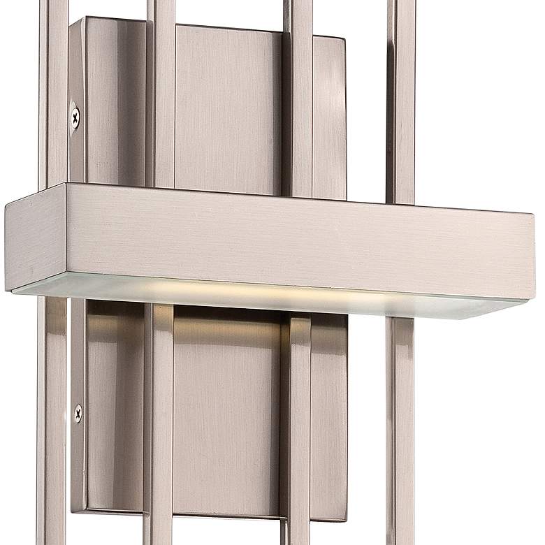Image 4 Frame 20 1/4 inch High Brushed Nickel LED Wall Sconce more views