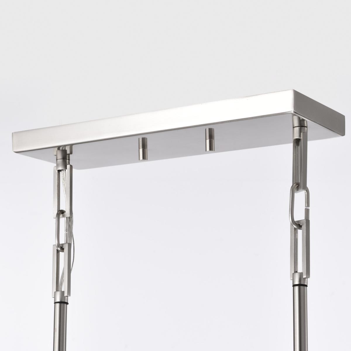 Image 5 Frame 36" Wide Brushed Nickel LED Pendant Light more views