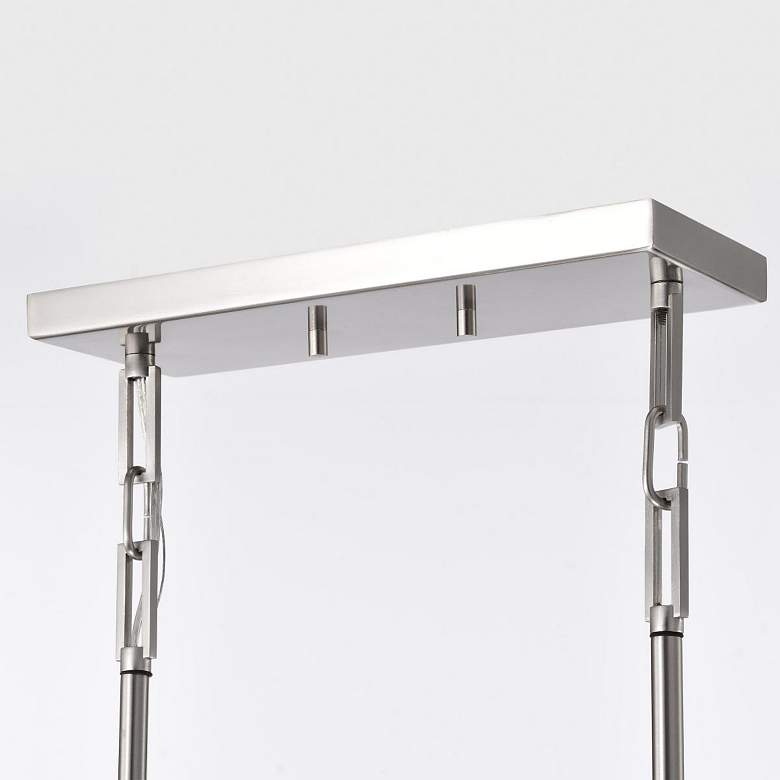 Image 5 Frame 36" Wide Brushed Nickel LED Pendant Light more views
