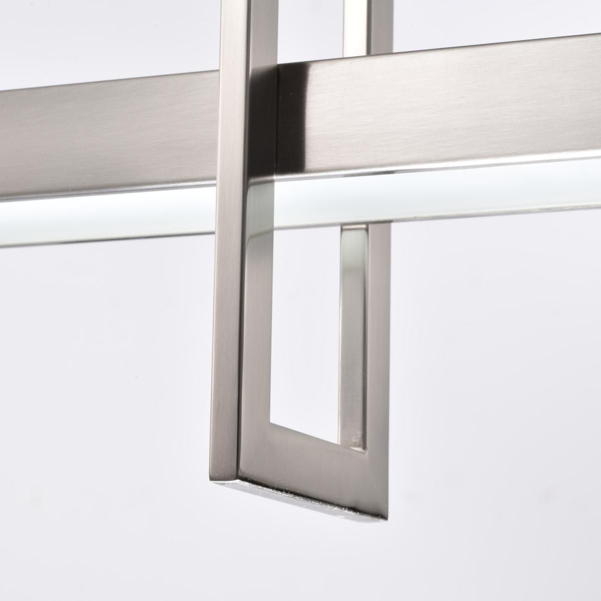 Image 7 Frame 36" Wide Brushed Nickel LED Pendant Light more views