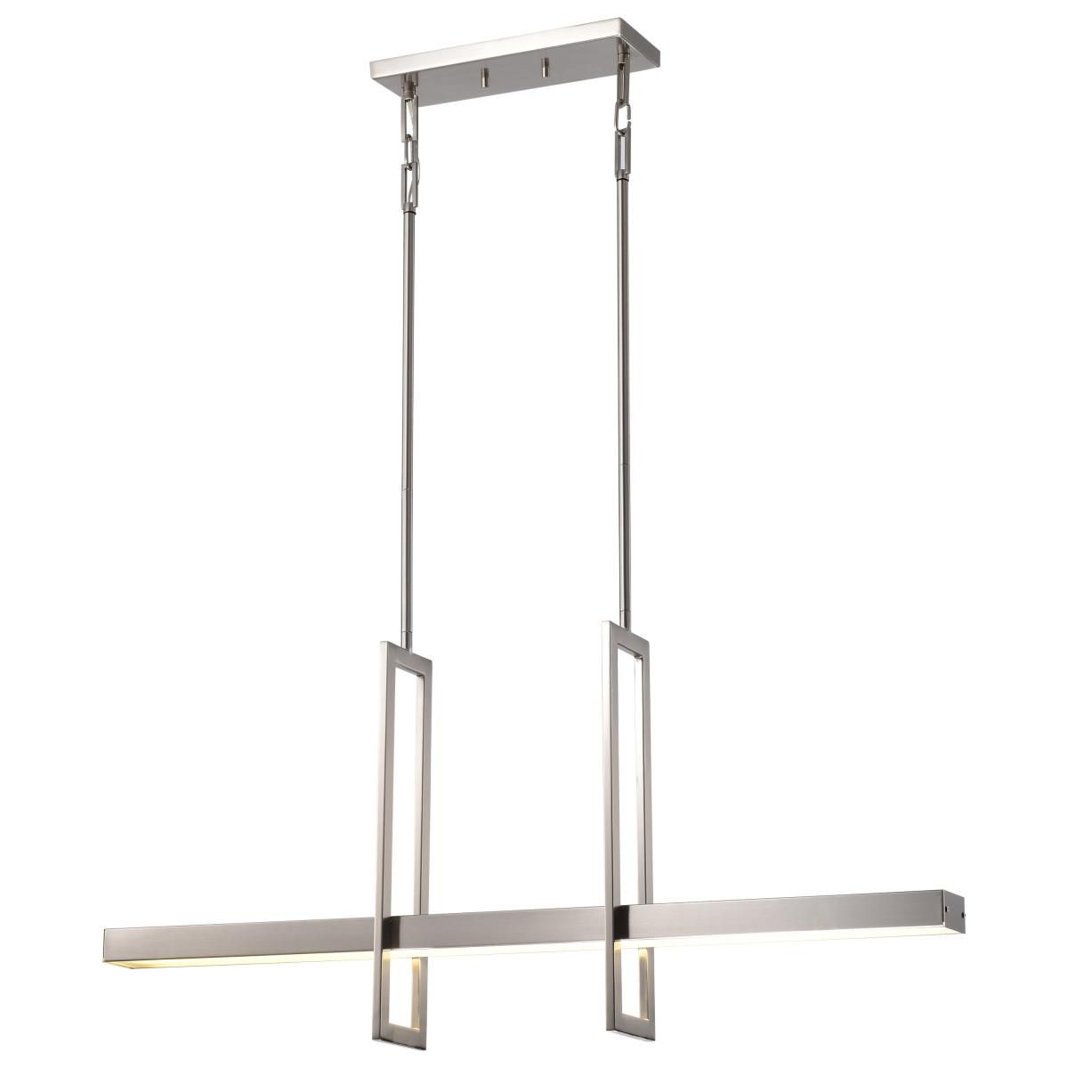 Frame 36" Wide Brushed Nickel LED Pendant Light