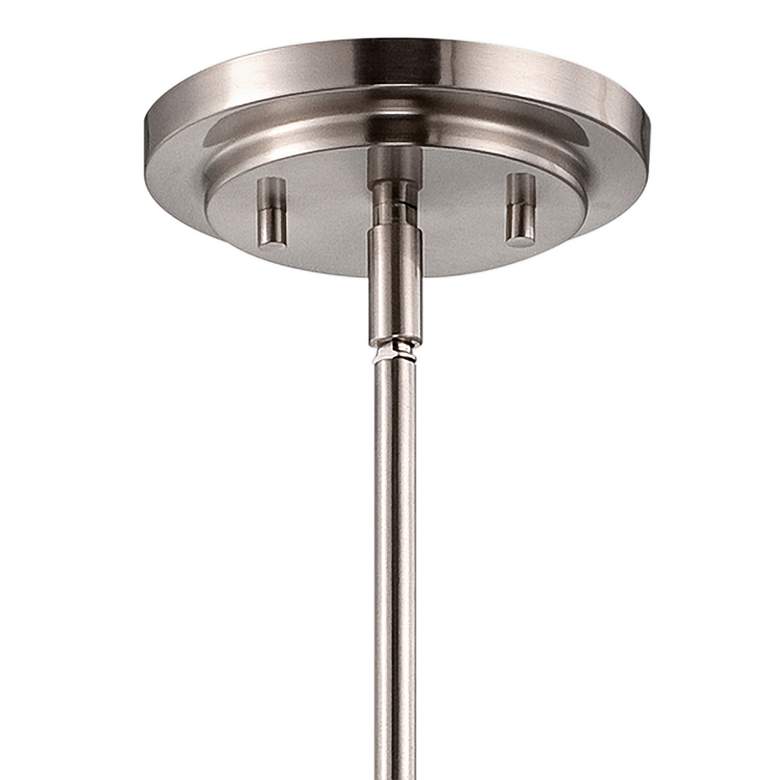 Image 3 Frame 5 3/4" Wide Brushed Nickel LED Mini Pendant Light more views