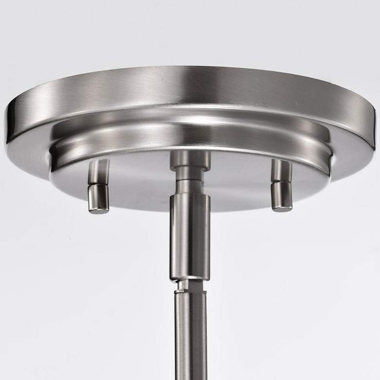 Image 5 Frame 5 3/4" Wide Brushed Nickel LED Mini Pendant Light more views