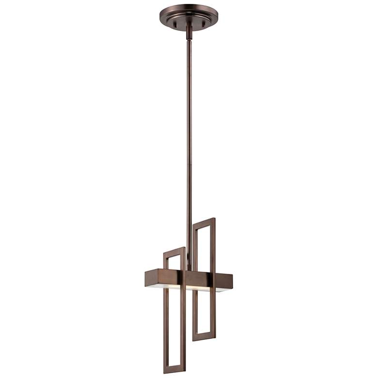 Image 5 Frame 5 3/4" Wide Hazel Bronze LED Mini Pendant Light more views