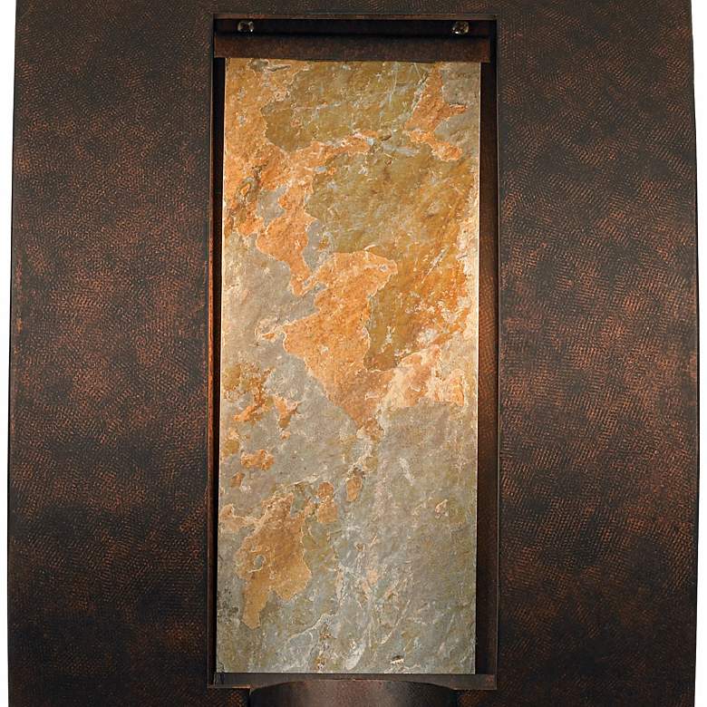 Image 4 Framed Slate 16 inch High Bronze Outdoor Wall Light more views