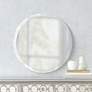 Frameless 24" Round Beveled Wall Mirror