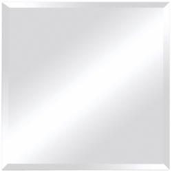 Frameless Beveled 30&quot; Wide Modern Square Wall Mirror