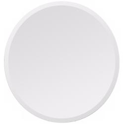 Frameless Beveled 30&quot; Wide Round Wall Mirror
