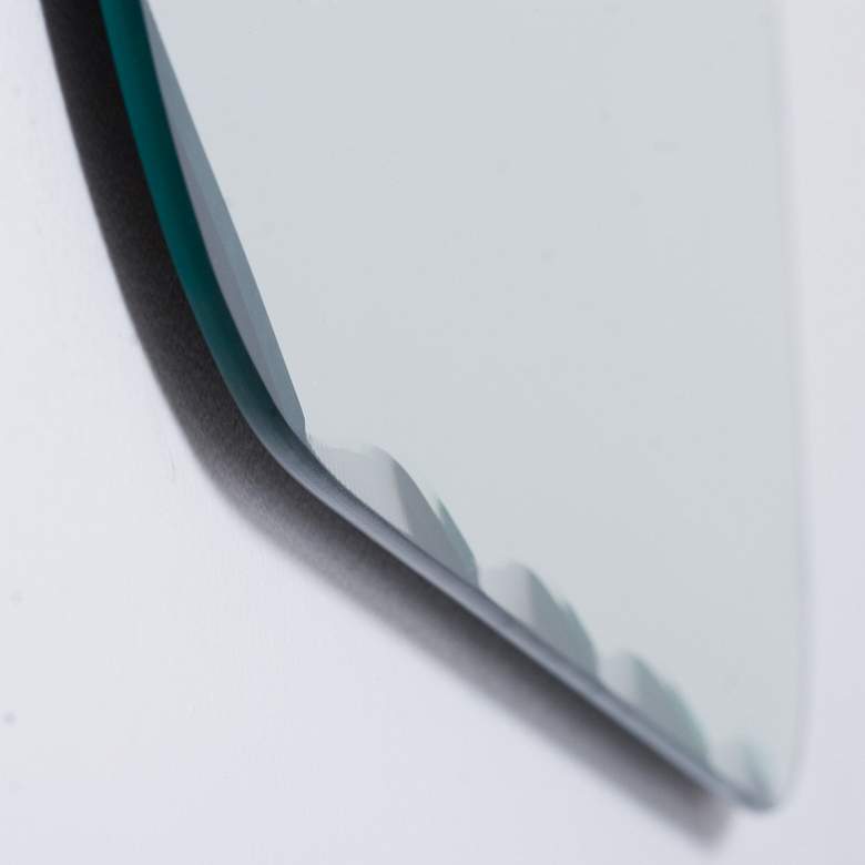 Image 3 Frameless Oval 23 1/2" x 31 1/2" Beveled Wall Mirror more views