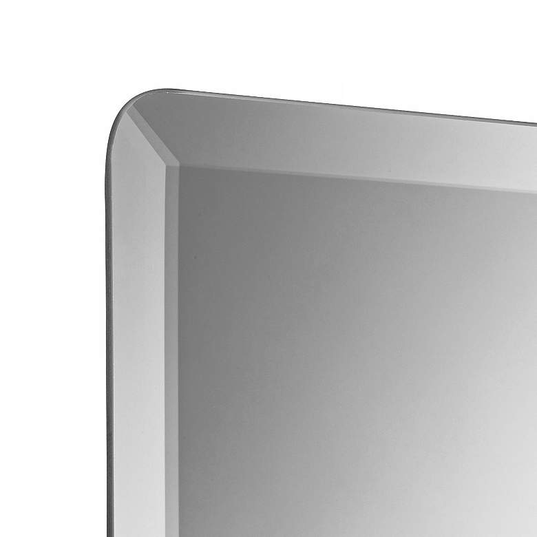 Image 3 Frameless Rectangular 20 inch x 30 inch Beveled Wall Mirror more views