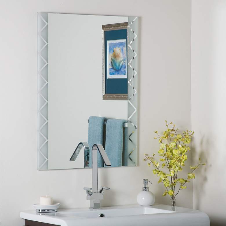 Image 1 Frameless Terra 23 1/2" x 31 1/2" Wall Mirror