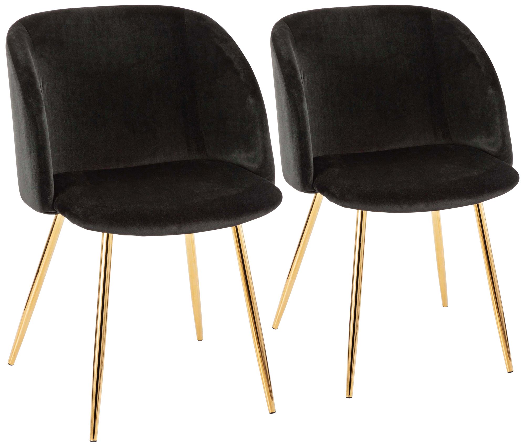 black dining chair gold legs