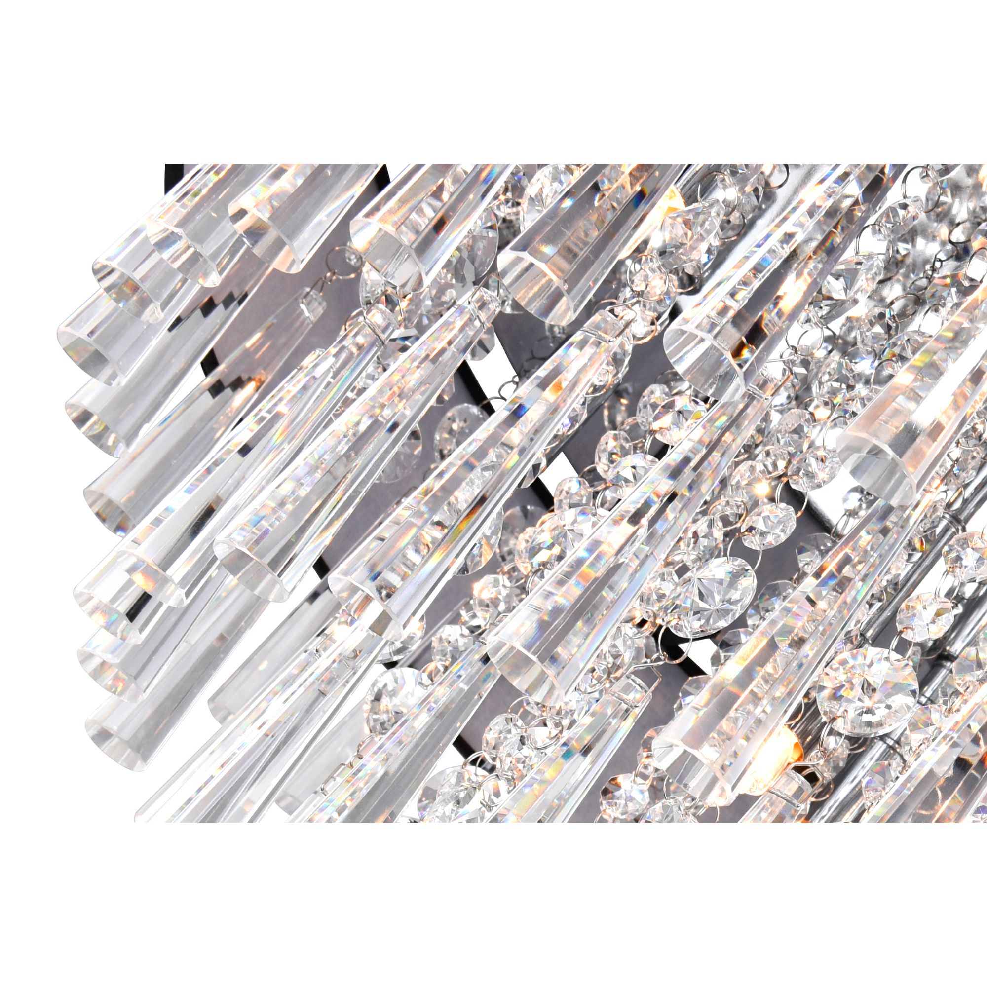 Image 2 Franca 22" Wide Black 8-Light Ceiling Light more views