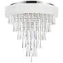 1_Franca 22" Wide Chrome and Off-White 8-Light Ceiling Light