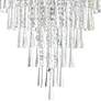 5_Franca 22" Wide Chrome and Off-White 8-Light Ceiling Light more views