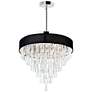 1_Franca 8 Light Drum Shade Chandelier With Chrome Finish