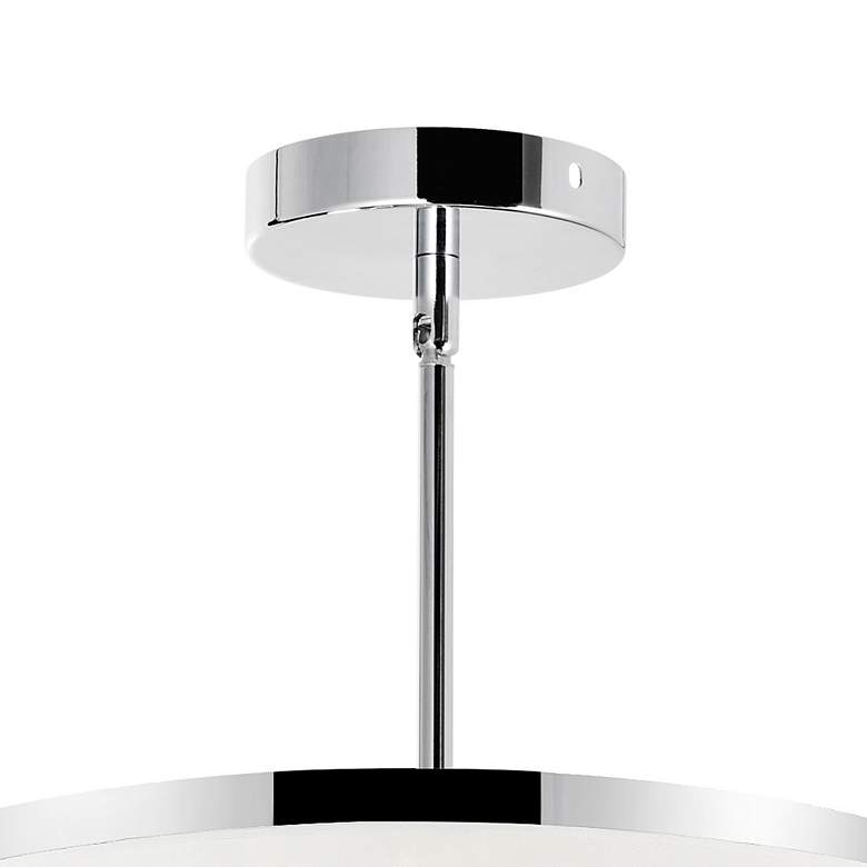 Image 6 Franca 8 Light Drum Shade Chandelier With Chrome Finish more views