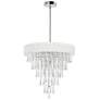 Franca 8 Light Drum Shade Chandelier With Chrome Finish