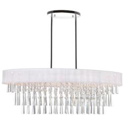 Franca 8 Light Drum Shade Chandelier With Chrome Finish