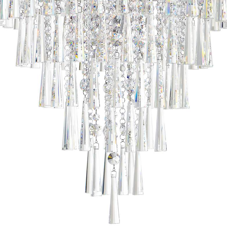Image 5 Franca 8 Light Drum Shade Flush Mount With Chrome Finish more views