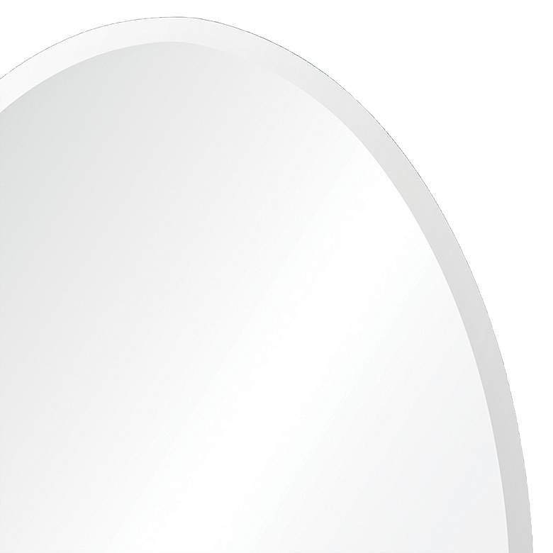 Image 3 Frances 18 inch x 28 inch Oval Beveled Wall Mirror more views