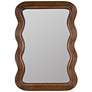 2_Frances Walnut 28" x 40" Wavy Rectangular Wall Mirror