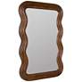 5_Frances Walnut 28" x 40" Wavy Rectangular Wall Mirror more views