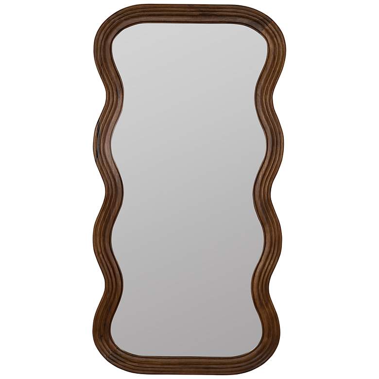 Image 2 Frances Walnut 36" x 70" Rectangular Floor/Wall Mirror