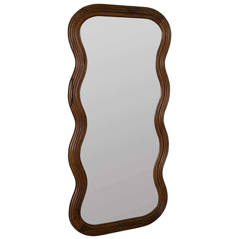 Image 7 Frances Walnut 36" x 70" Rectangular Floor/Wall Mirror more views