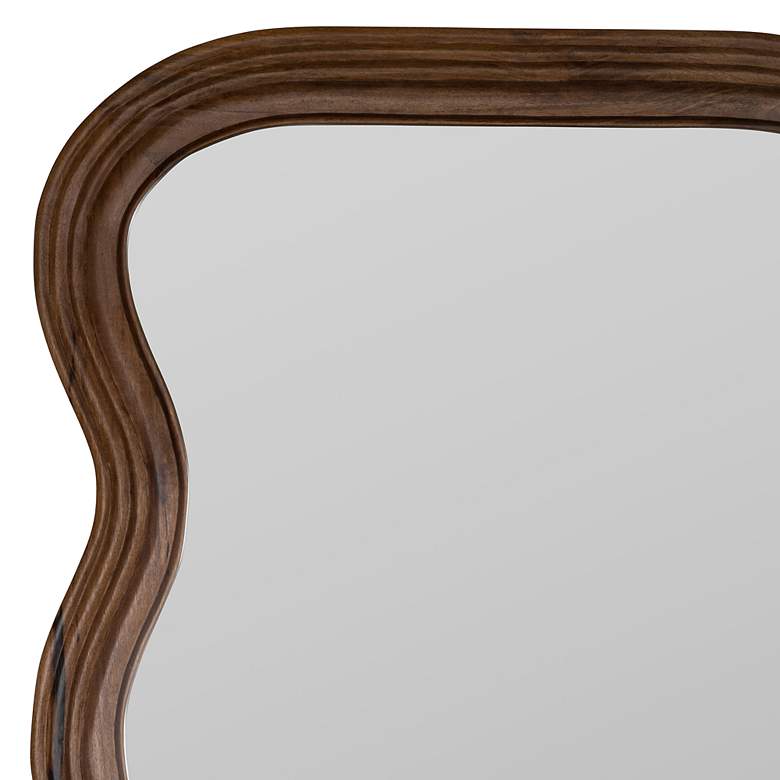 Image 3 Frances Walnut Finish 70" x 36" Mango Wood Rectangle Floor Mirror more views