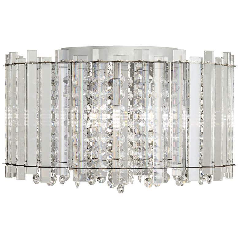 Image 7 Francesca 14 inch Wide Clear Crystal LED Ceiling Light more views