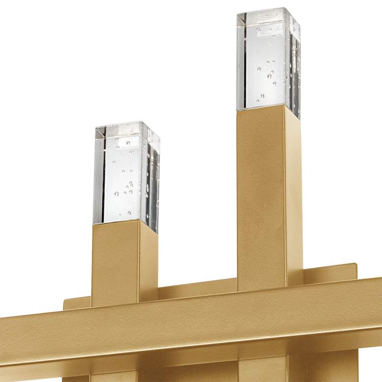 Image 2 Francesca 15 3/4" High Aged Brass LED Wall Sconce more views