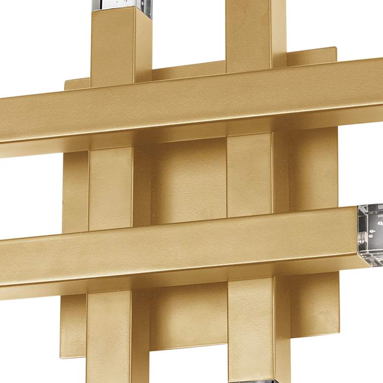 Image 3 Francesca 15 3/4" High Aged Brass LED Wall Sconce more views