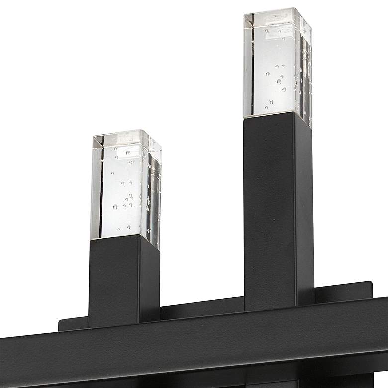Image 2 Francesca 15 3/4" High Matte Black LED Wall Sconce more views