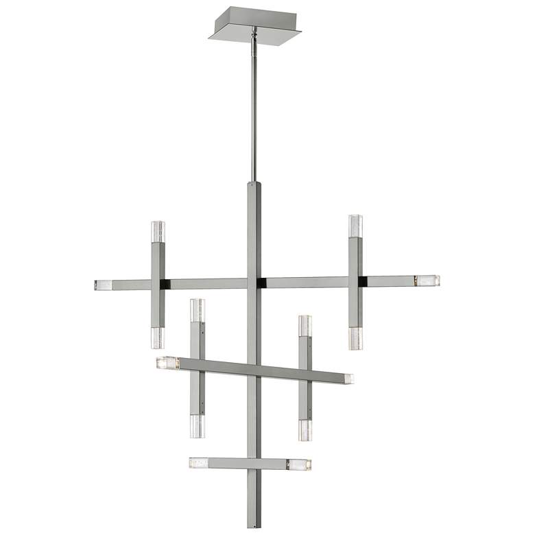 Image 1 Francesca 35.5" Wide Polished Chrome 42W Chandelier