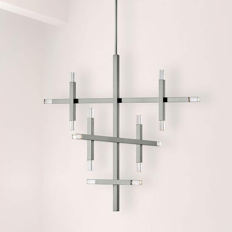Image 1 Francesca 35.5" Wide Polished Chrome 42W Chandelier